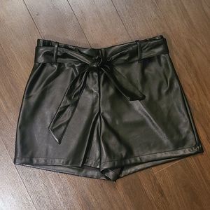 Soft Leather-Like Shorts